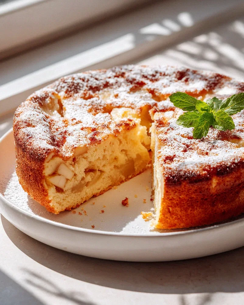 Apfel Birnen Invisible Cake mit Gewürzzucker Topping Rezept – Schritt 2