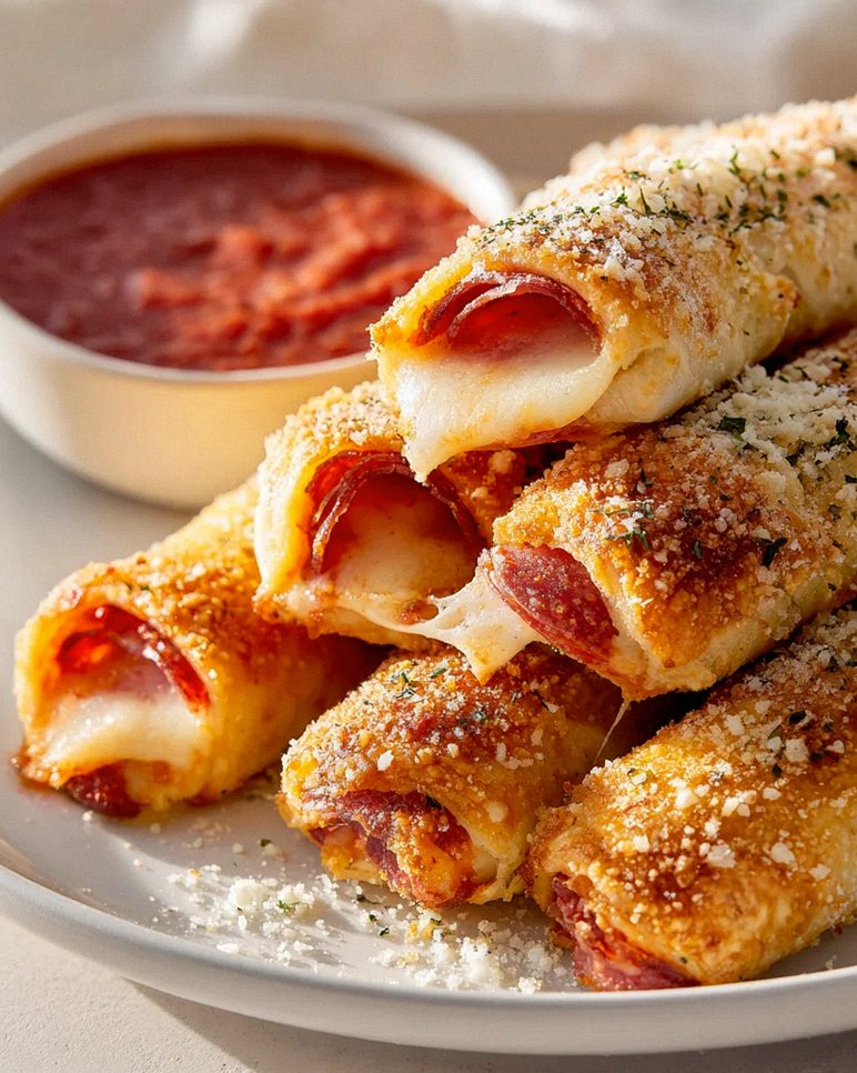Beef turkey pepperoni Pizza Roll Breadsticks: So lecker, so einfach! – Schritt 1