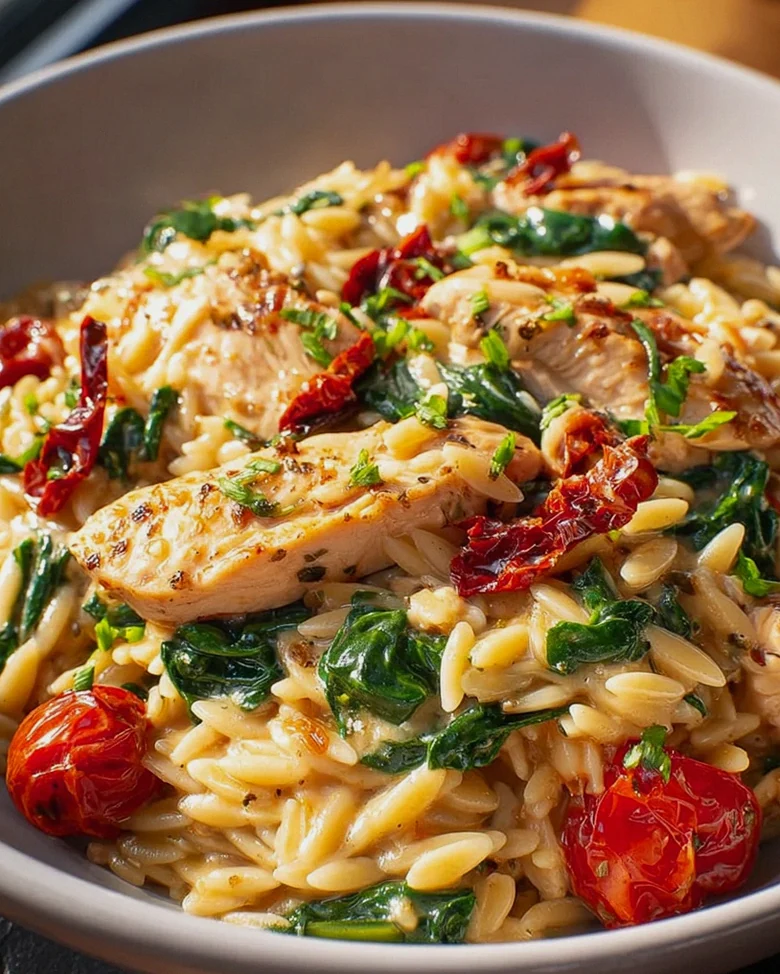 Cremige Hähnchen Orzo Pfanne: Dein schnelles Feierabendglück