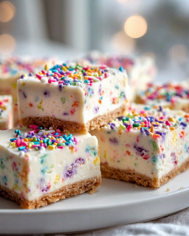 Funfetti Birthday Cheesecake Bars – Perfect Party Dessert