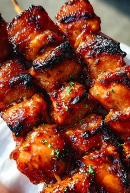 Gegrillte Honig-BBQ-Putenspeck-Hühnchen-Spieße einfach zubereiten