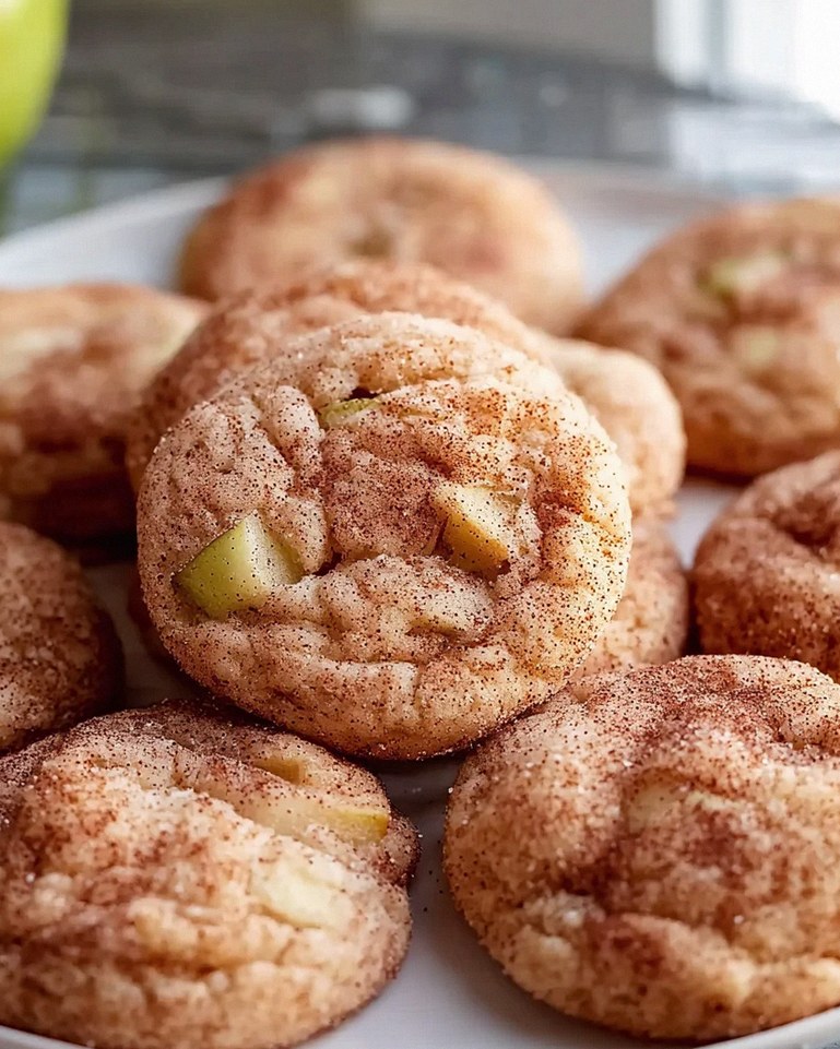 Gewürzte Apfel-Zimt Snickerdoodle Kekse
