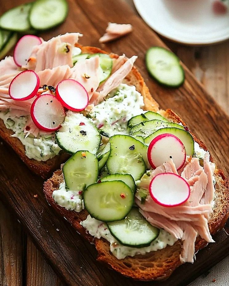 Knäckebrot mit Gurkenquark – Schritt 1