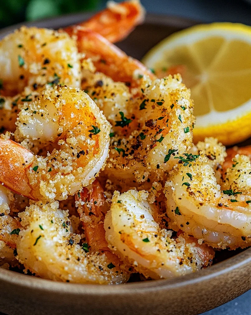 Knoblauch Parmesan Garnelen aus der Heißluftfritteuse – Schritt 1