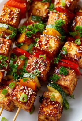 Knusprige Mini Sesam Tofu Spieße: Dein Party-Hit!