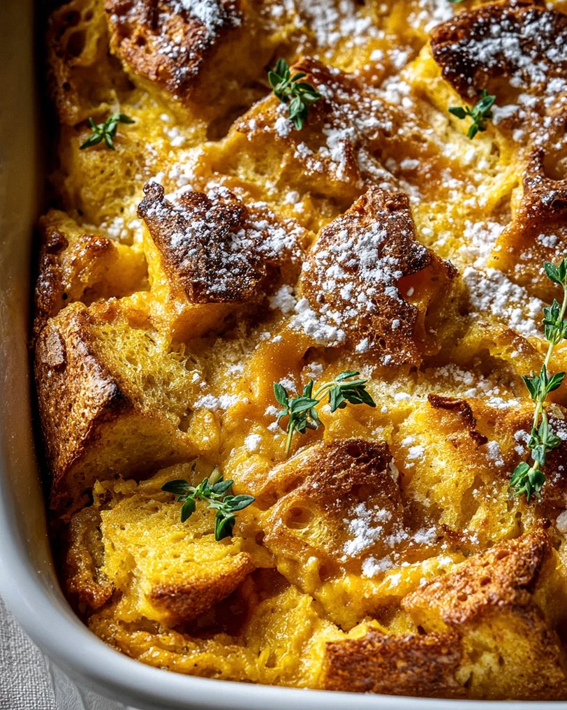 Kürbis French Toast Auflauf für viele: Ein süßer Herbsttraum!