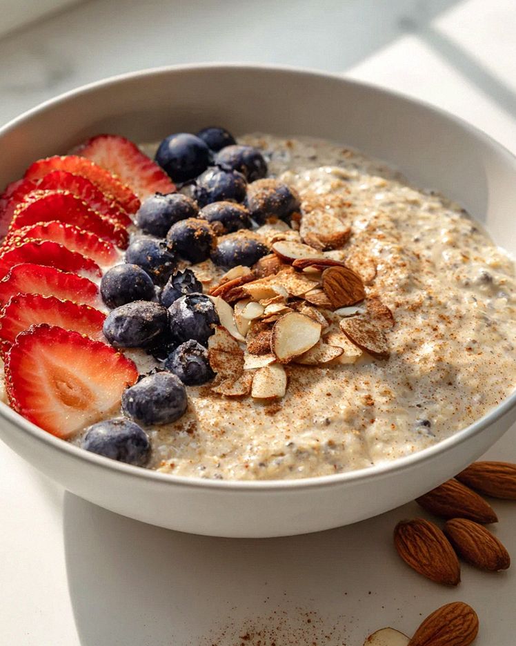 Low Carb Overnight Oats mit Mandelmilch: Schnell & Lecker!
