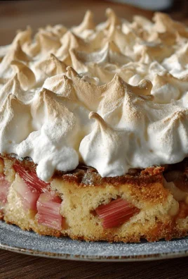 Rhabarber Baiser Kuchen