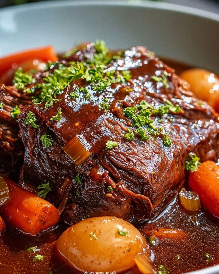 Sonniger Schmorbraten mit reichlich Sauce – Ultimatives Rezept!