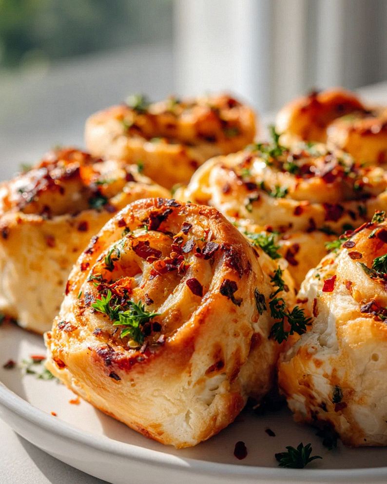 Spicy Feta Rolls: Quick & Easy Chili Flake Recipe – Schritt 1