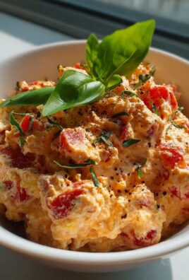 Tomaten Frischkäse Dip mit Basilikum – Schnell, Cremig, Lecker!