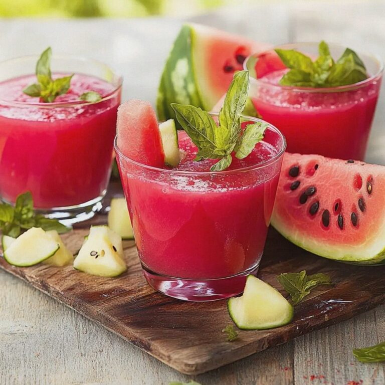 Wassermelonen-Eistee für heiße Tage selbst machen