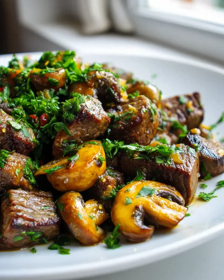 Weihnachtliche Champignons in Chili-Knoblauch-Butter